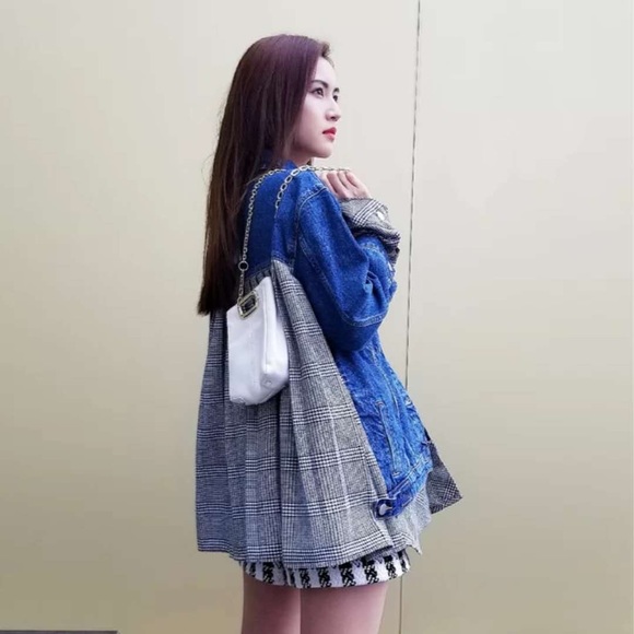 Maje DENIM TROMPE L’OEIL JACKET - Picture 7 of 16